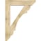 Ekena Millwork Olympic Slat Rough Sawn Bracket w/ Offset Brace, Douglas Fir, 8"W x 36"D x 48"H BKT0806X36X48OLY06RDF - alternate 3